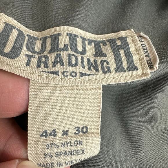 Mens Duluth Flex Dry on The Fly Nylon Cargo Activewear Pants Cement Gray 44X30 - Picture 6 of 7